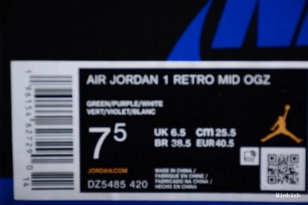 Low “Voodoo”DZ5485-420 OG Williamson Jordan x 1 Air Zion 0710